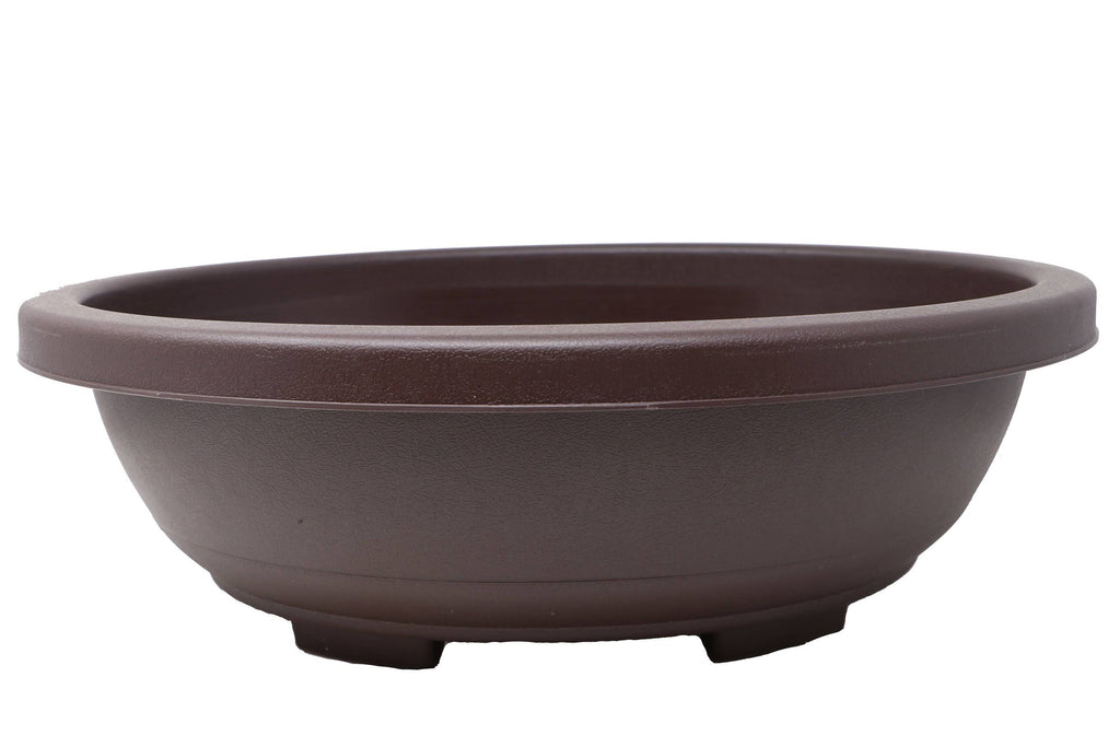 Oval Deep Brown Plastic Bonsai Training Pot B414