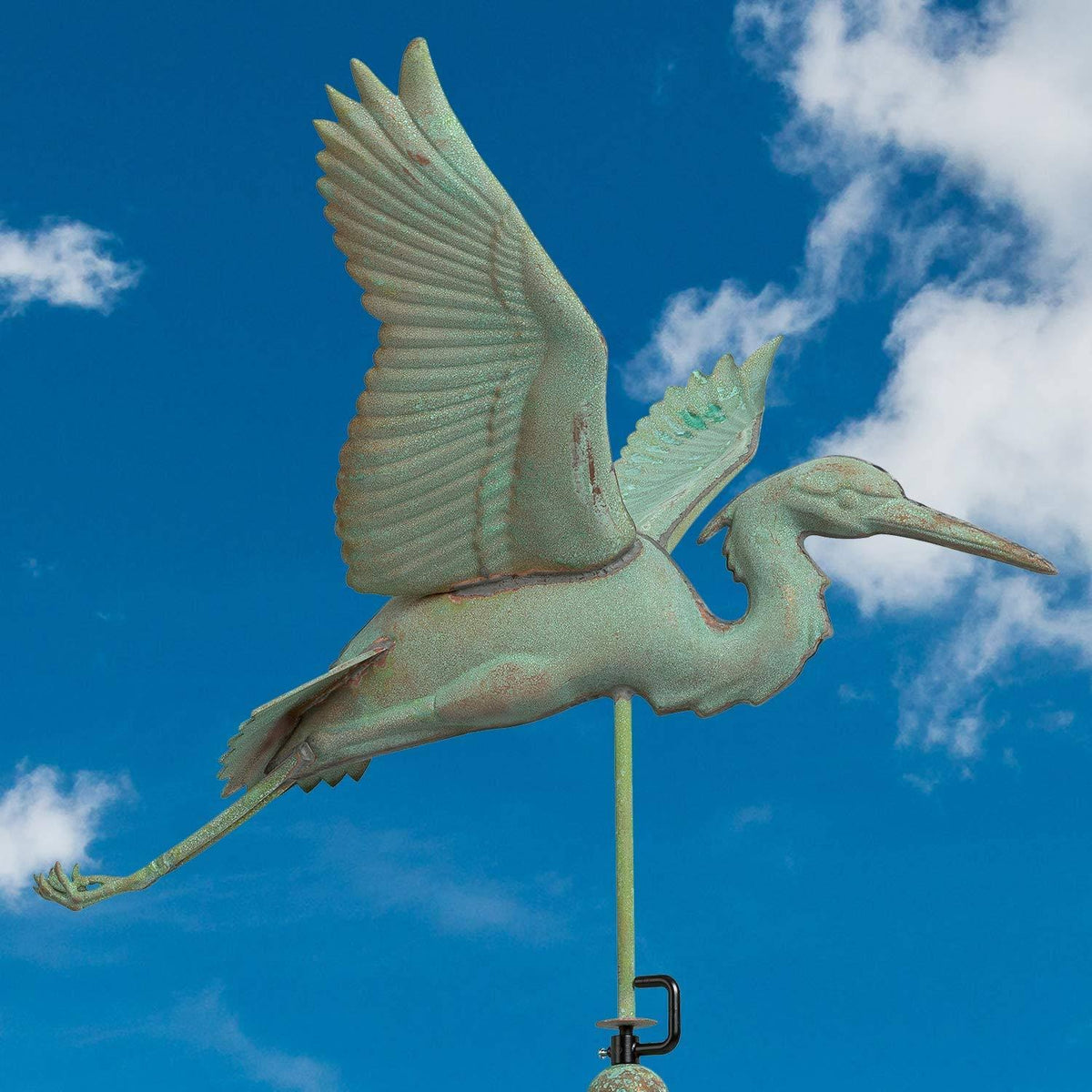 Verdigris Copper Heron Weathervane Y870