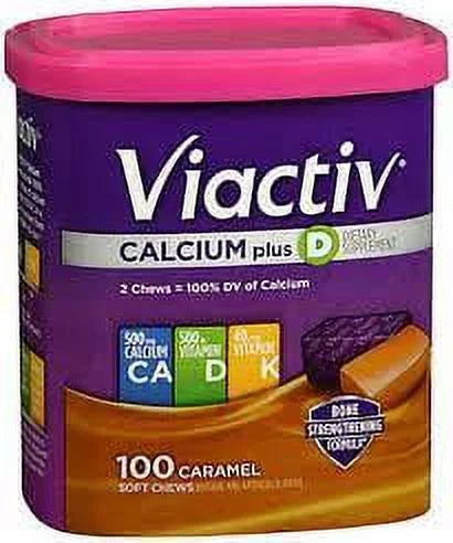 Caramel Calcium Soft Chews 100 EA (Pack of 2) G289546