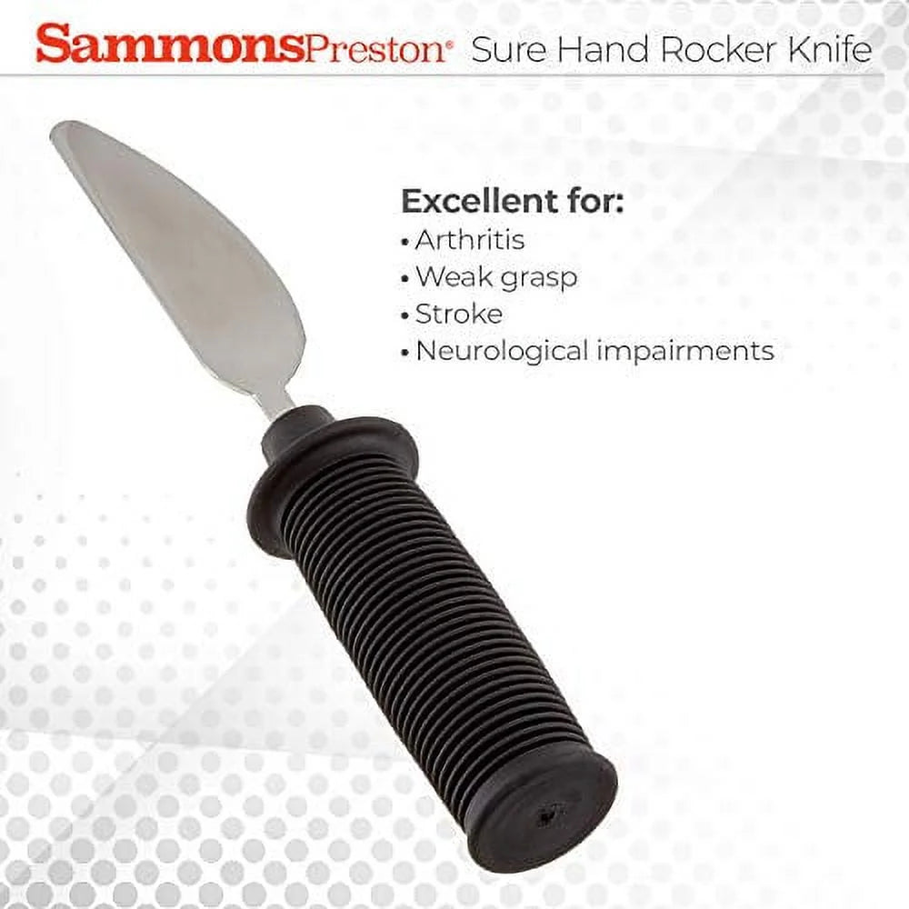 Stainless Steel Dinner Knife with Rubber Handle I763