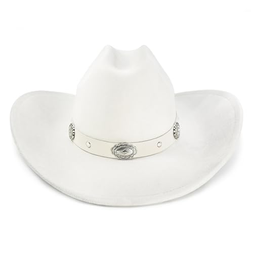 Felt Cowboy Hat with Shapeable Wide Brim F379