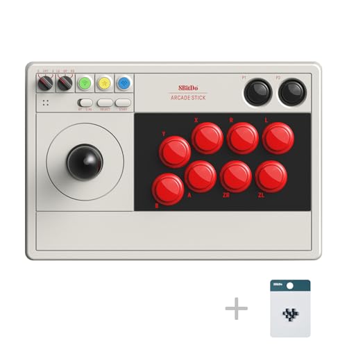 Arcade Stick, Wireless Bluetooth, 2.4G Receiver, Wired Connection J710116