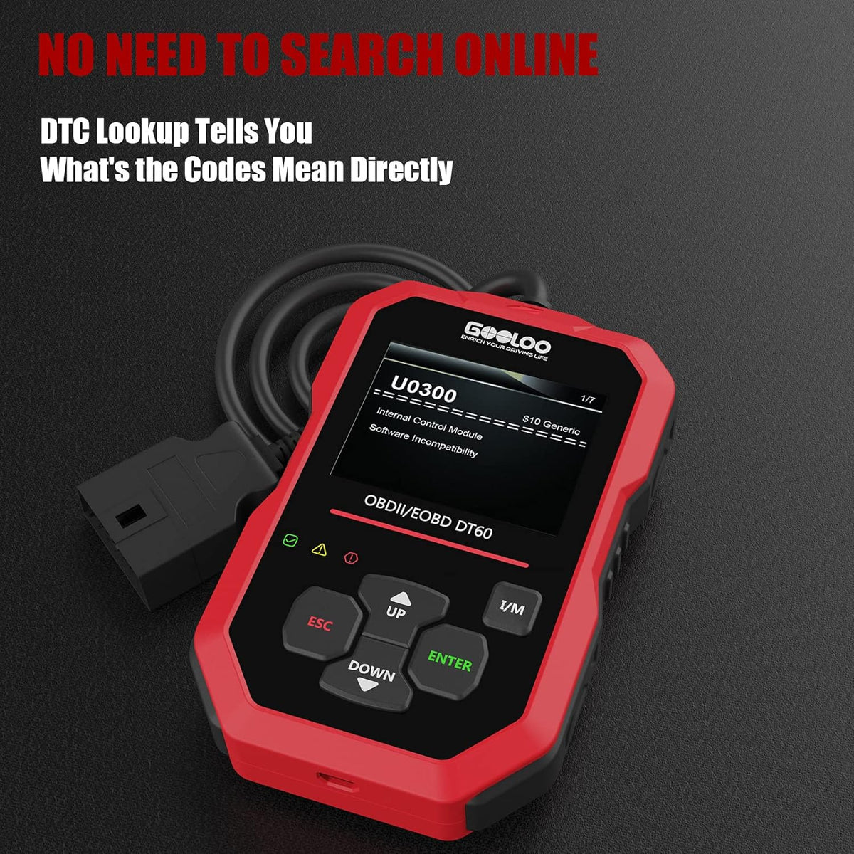 OBD2 Scanner Code Reader Car Diagnostic Tool, Pack of 2 H967