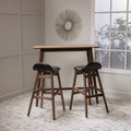 Brown Wood Bar Stool and Table Set M929