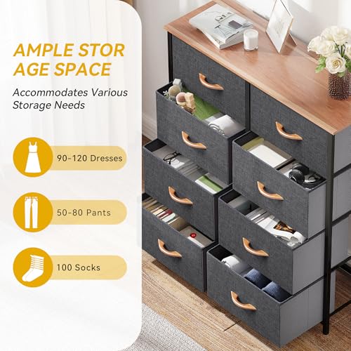 Fabric Dresser with 8 Drawers Y21156