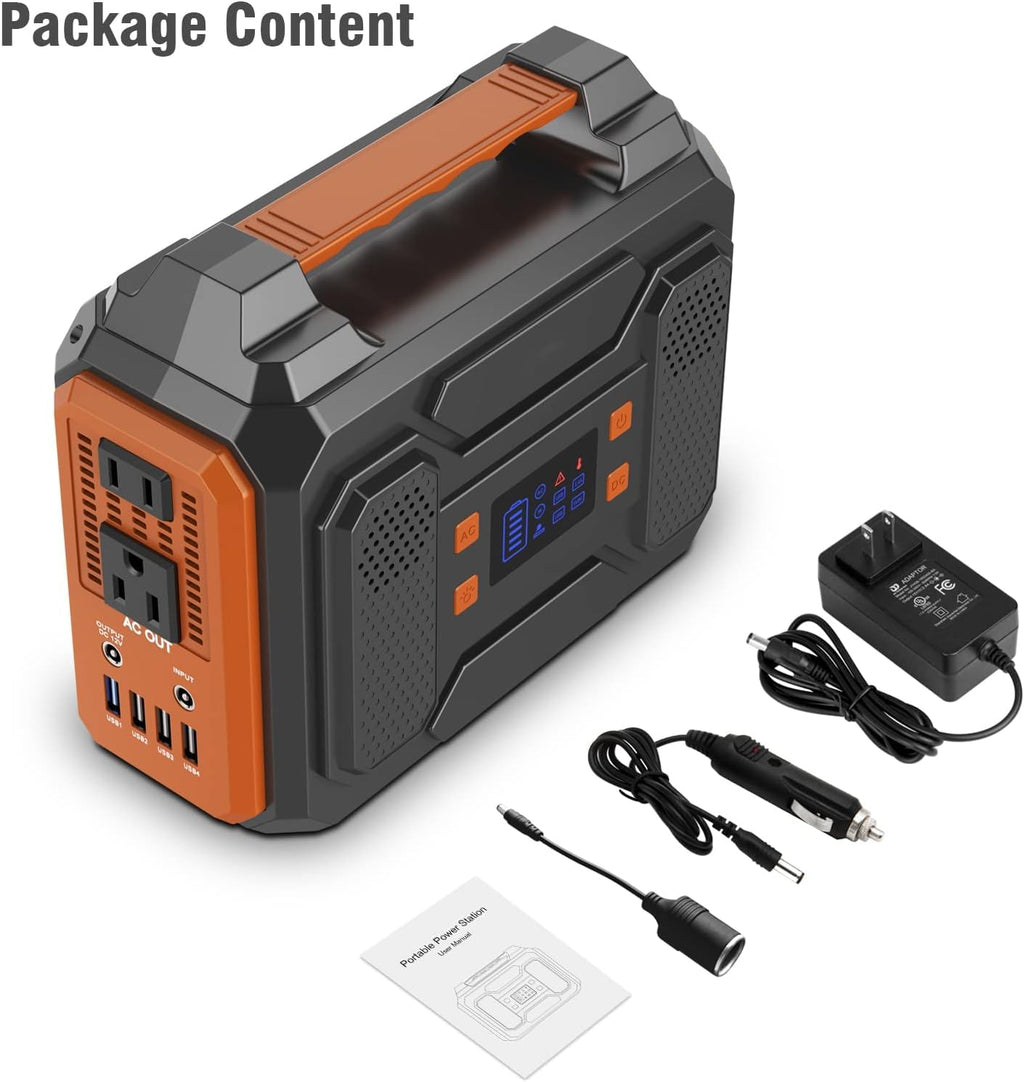 300W 280Wh Portable Power Station with DC AC Outlet D85493