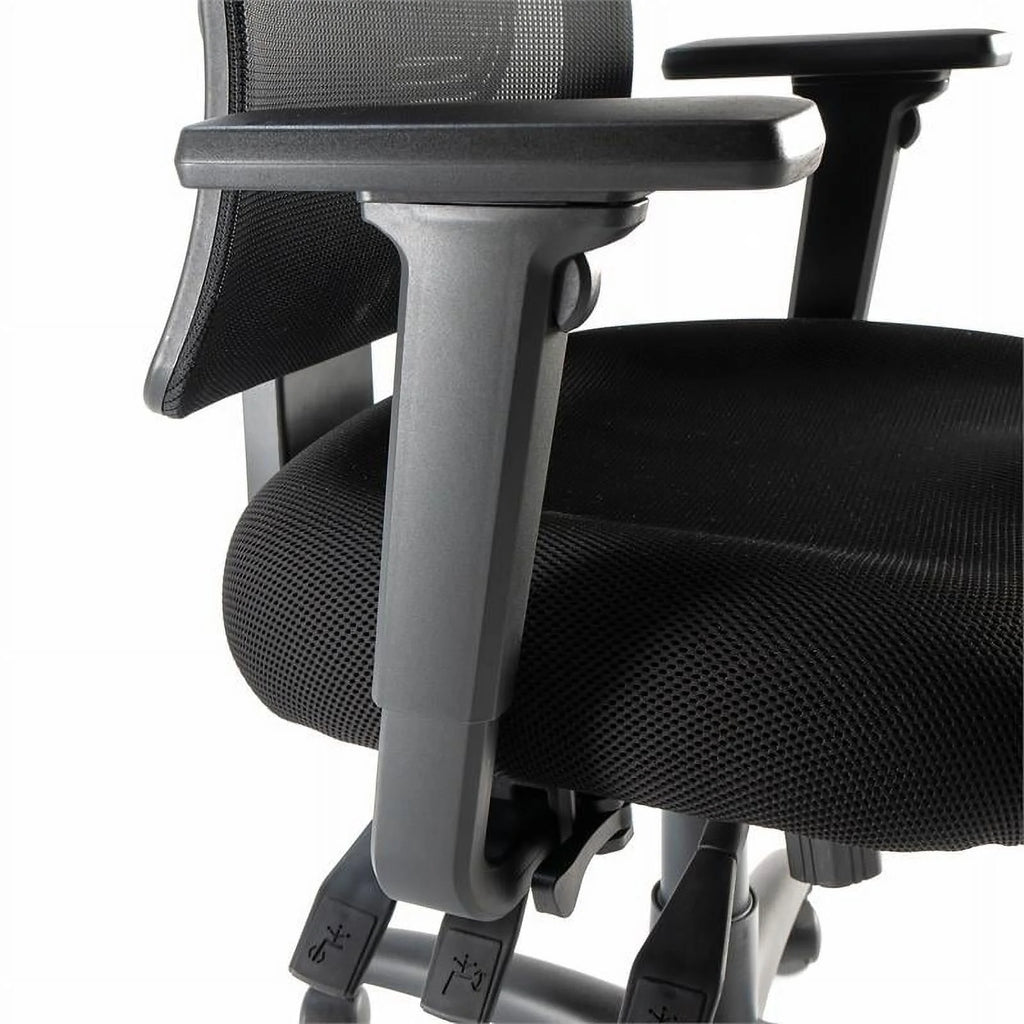 High Back Fabric Executive Office Chair in Black C95778