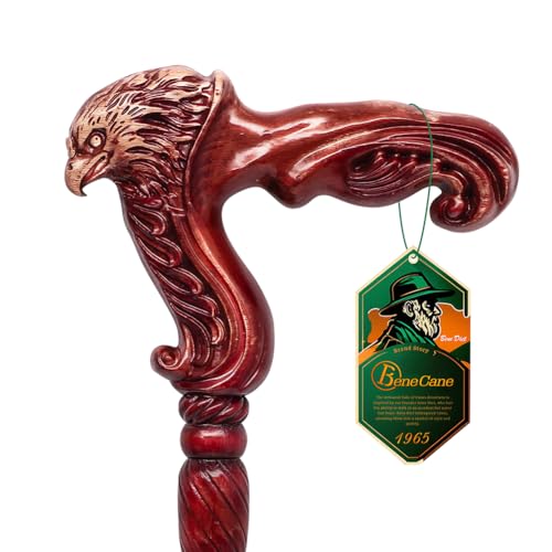 Handmade Wooden Walking Cane with Detachable Eagle Handle X2734