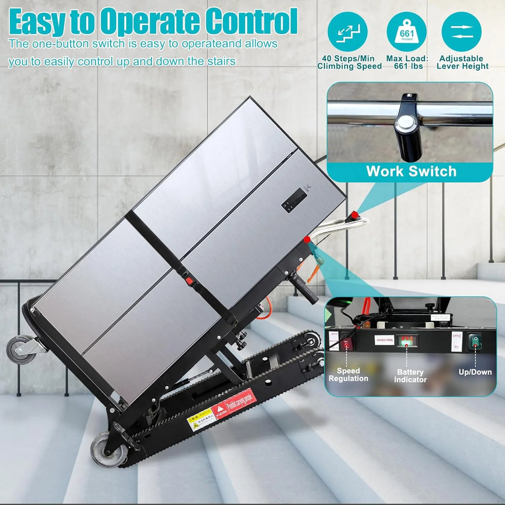 500W Folding Electric Stair Climbing Hand Trucks Z536