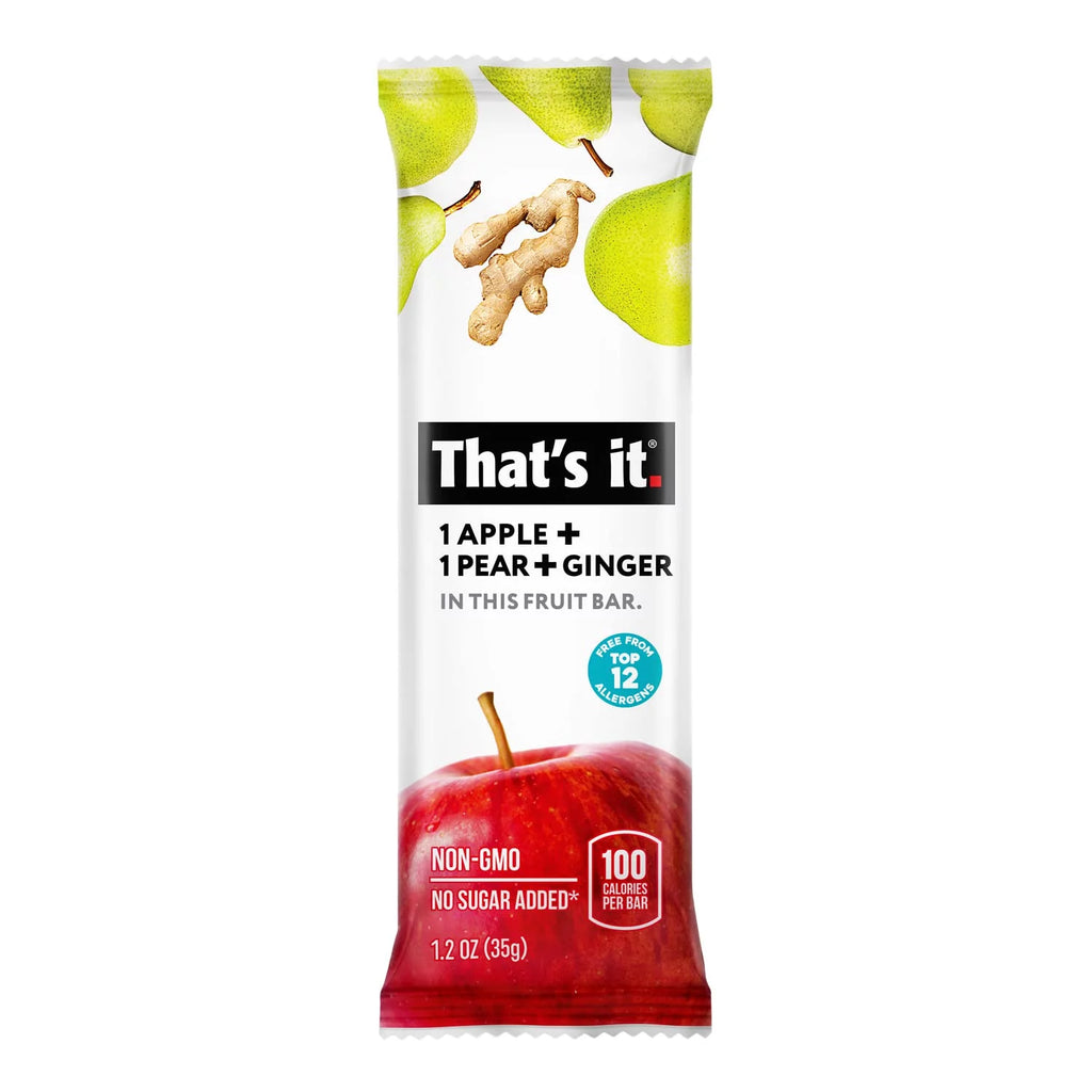Apple Pear Ginger Fruit Bar 12 Pack Z73077