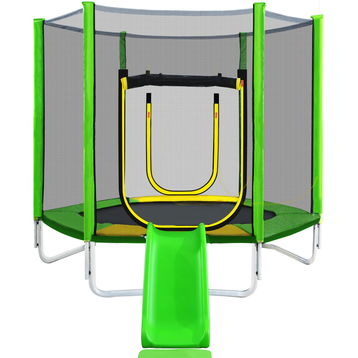7FT Kids Trampoline with Safety Enclosure Net F762871