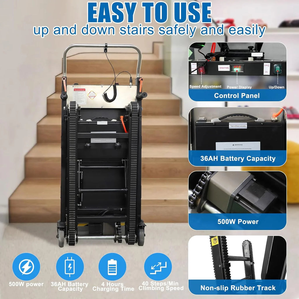 500W Folding Electric Stair Climbing Hand Trucks Z536