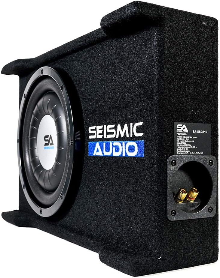 Shallow Mount 10 Inch 500 Watt Subwoofer Enclosure P342494
