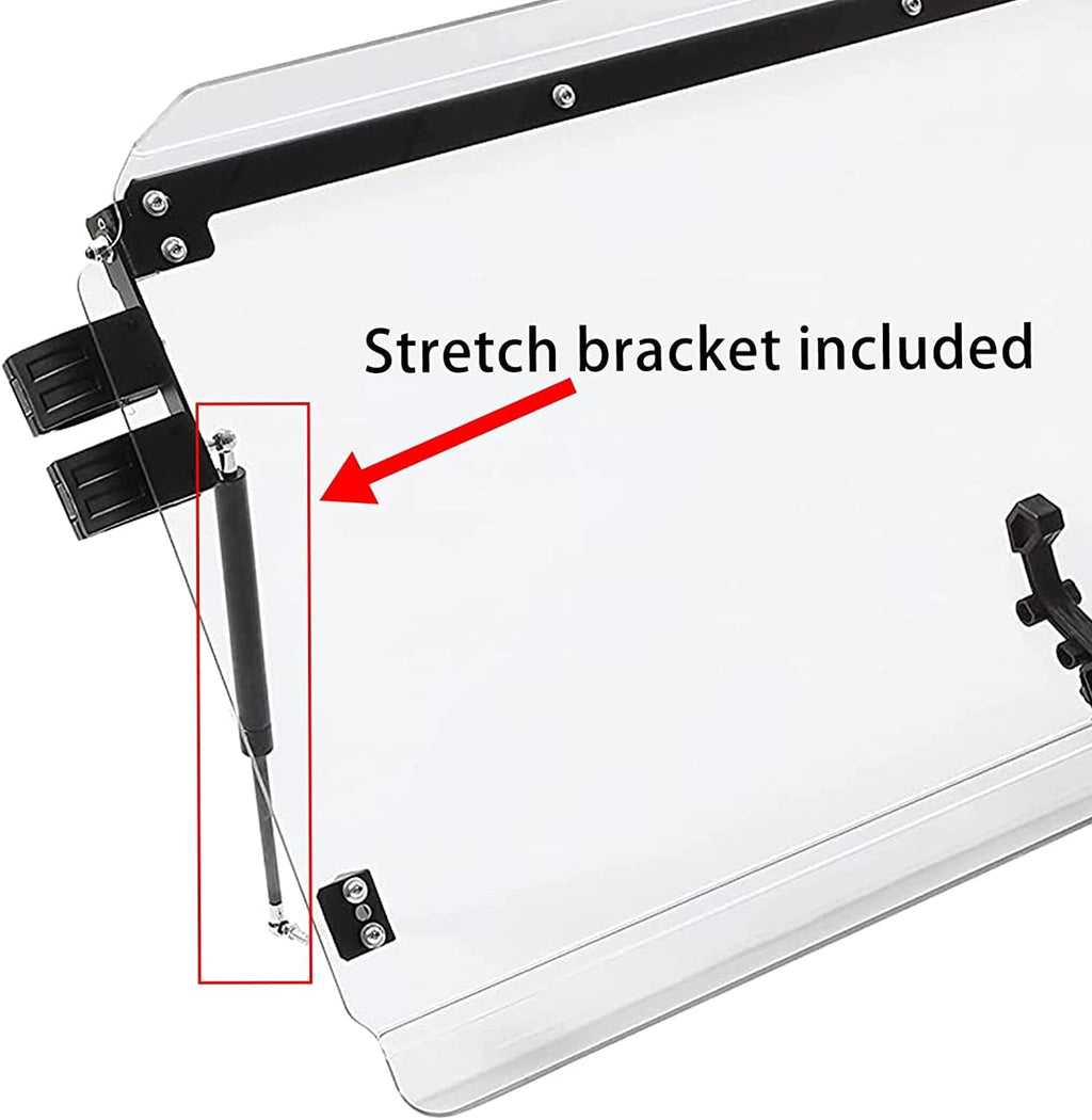 3-in-1 Full Clear Windscreen with Stretch Bracket O86270