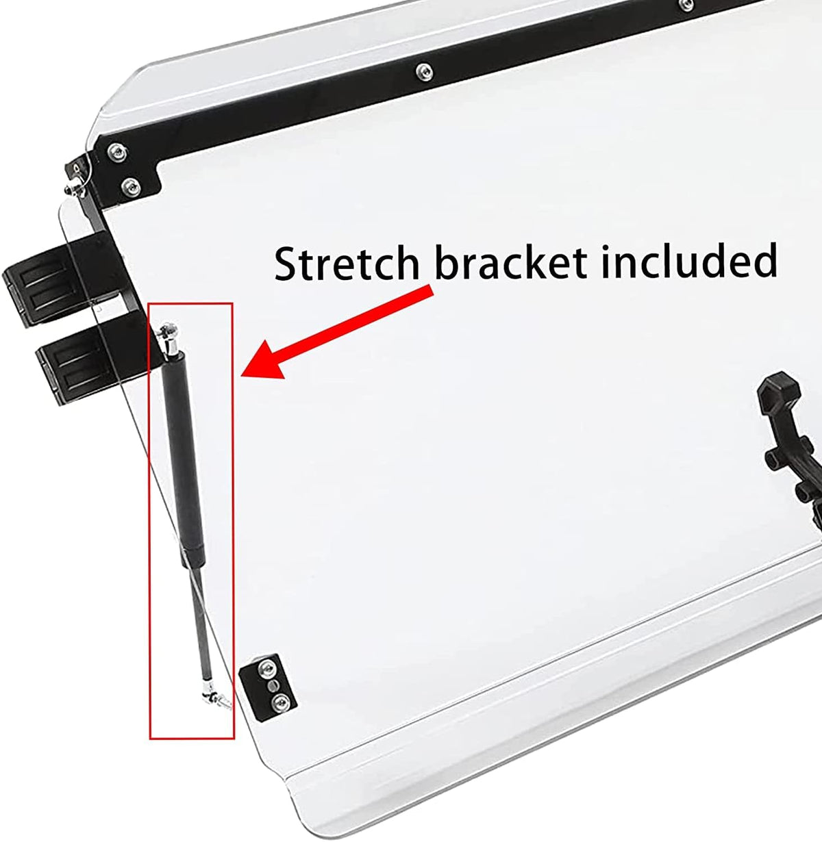 3-in-1 Full Clear Windscreen with Stretch Bracket O86270
