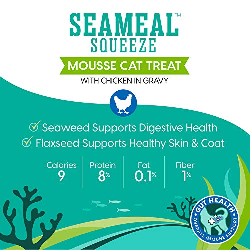 Solid Gold Lickable Cat Treats Chicken SeaMeal Squeezable 3oz/30ct Z292