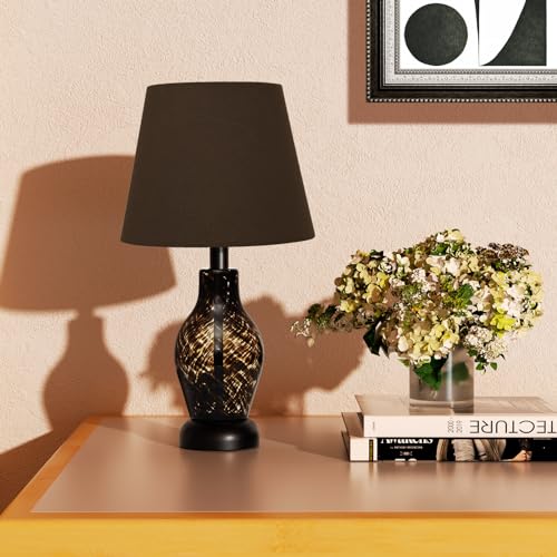 Pink Glass Dimmable Mushroom Table Lamp A3334