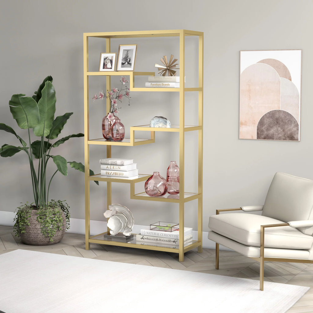 Contemporary Metal 4-Tier Bookcase G795987