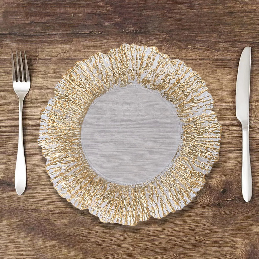 Glass Round Serving Platter Y451