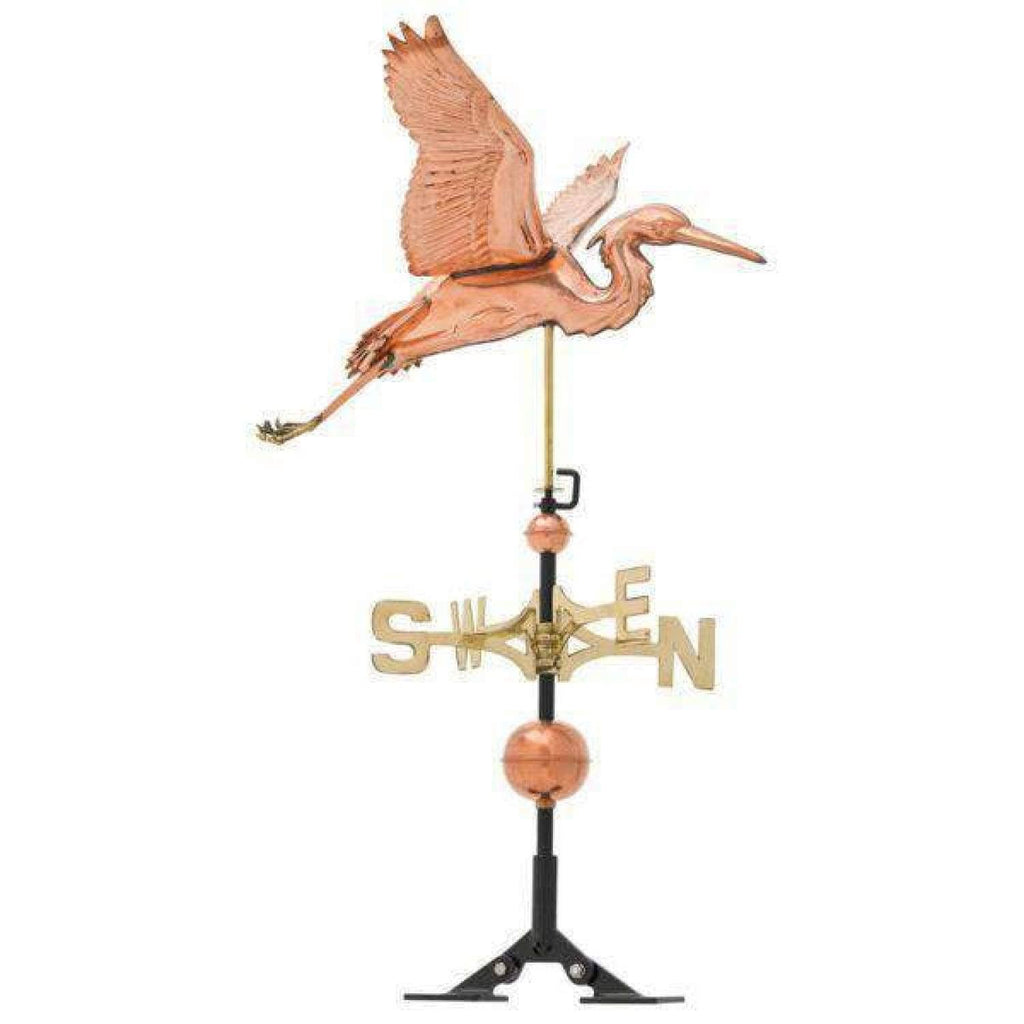 Verdigris Copper Heron Weathervane Y870