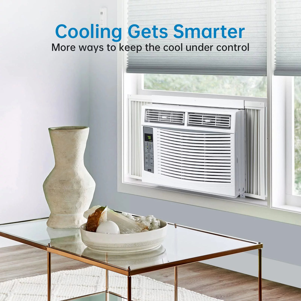 6000 BTU White Air Conditioner with Remote App Control F3691