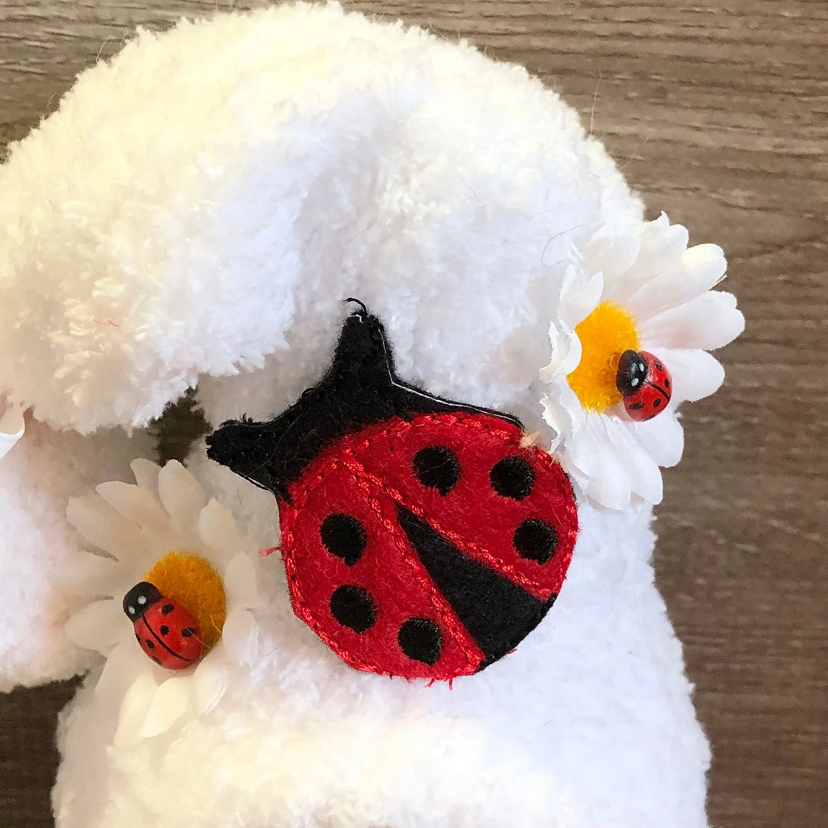 Ladybugs Daisy Gnome Holiday Ornament Doll Decorations M4349
