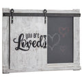 White Wall Mounted Chalkboard Message Board W6794