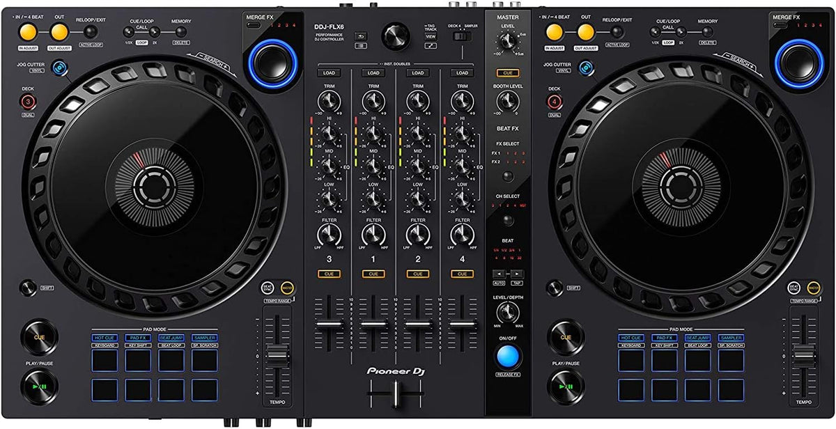 DJ Bundle with DDJ-FLX6, DM-40 Set, and HDJ-X5 Headphones M828