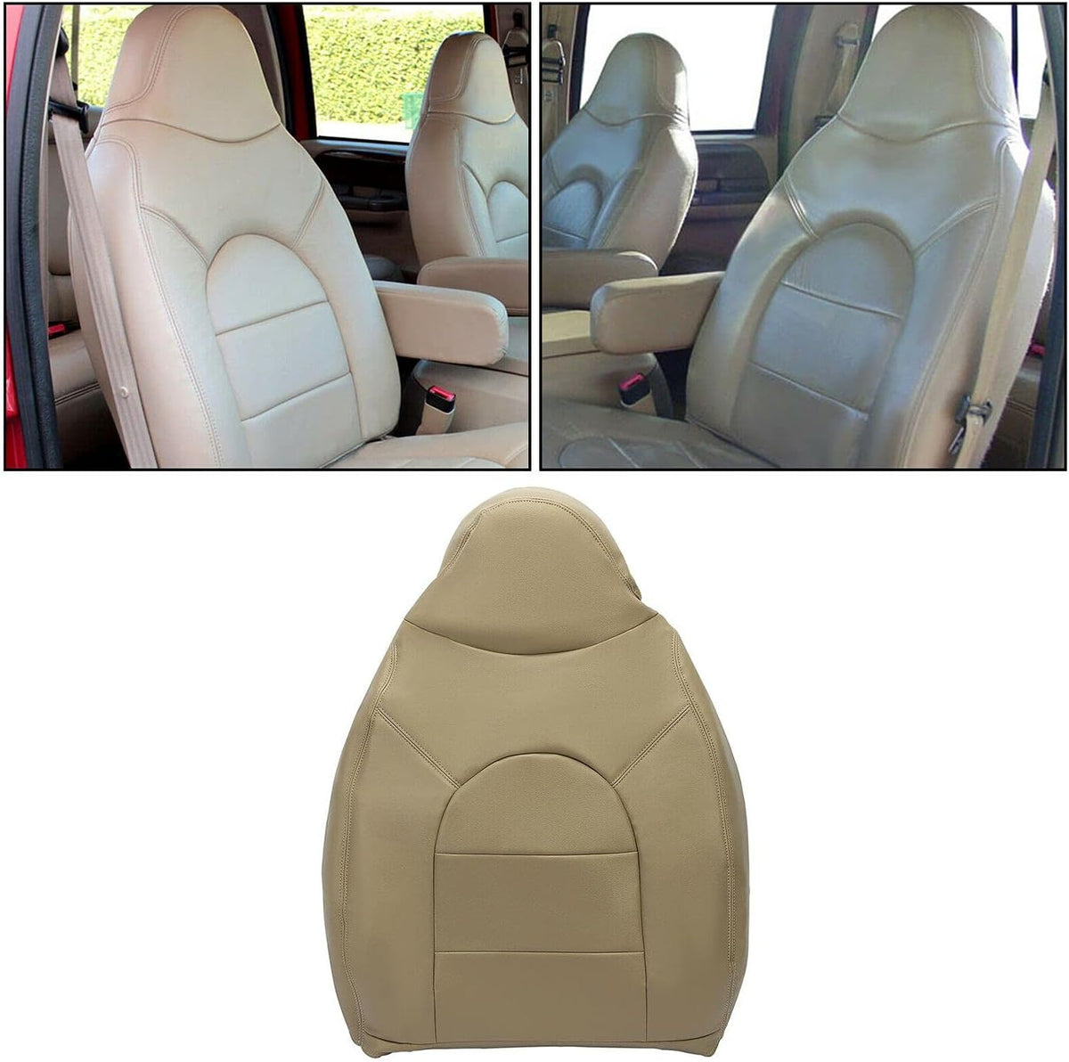 Synthetic Leather Seat Cover for 2000 Ford F250 F350 F450 Super Duty C543