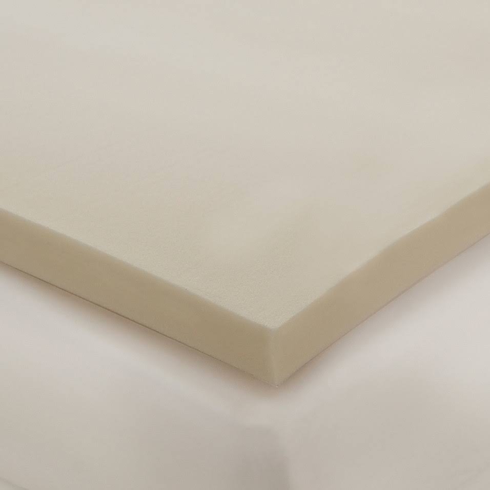2" Memory Foam Full Mattress Topper White B2905
