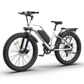 750W Electric Bike Fat Tire 48V 13AH Removable Lithium Battery White P6291