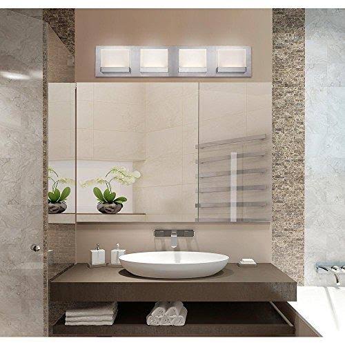 4-Light Brushed Nickel LED Bath Bar Light H8725