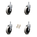 4" Rubbermaid Cart Caster Replacements - Set of 4 B818