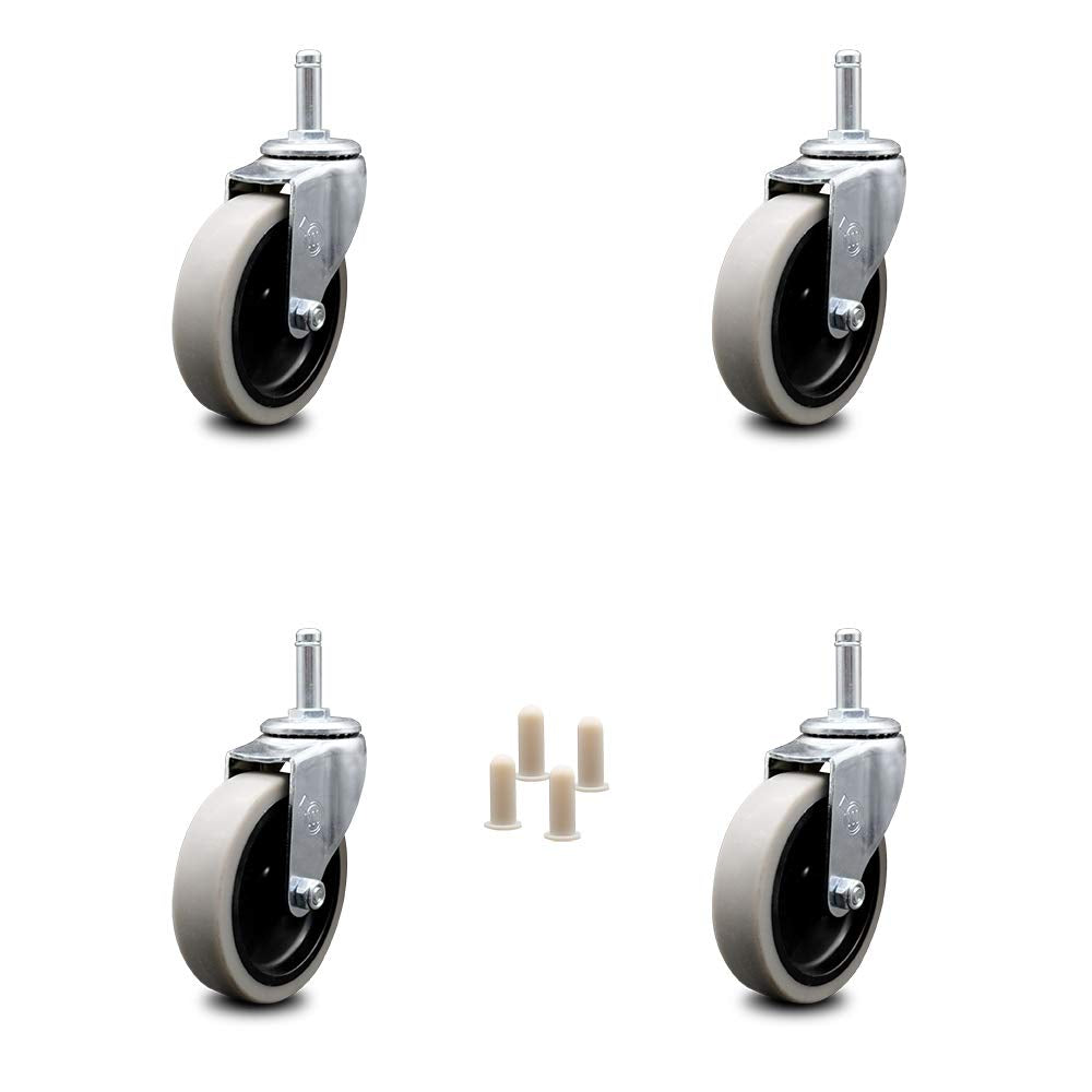 4" Rubbermaid Cart Caster Replacements - Set of 4 B818