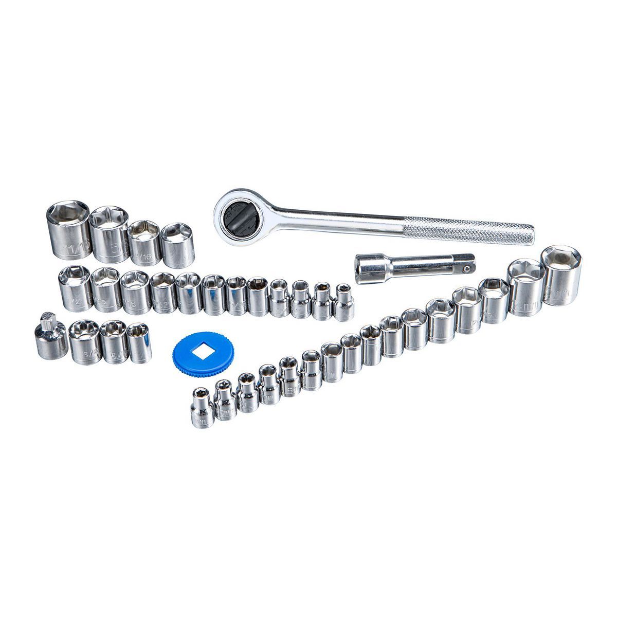 3/8 in. 1/4 in. Drive SAE and Metric Socket Set, 40-Piece B695875