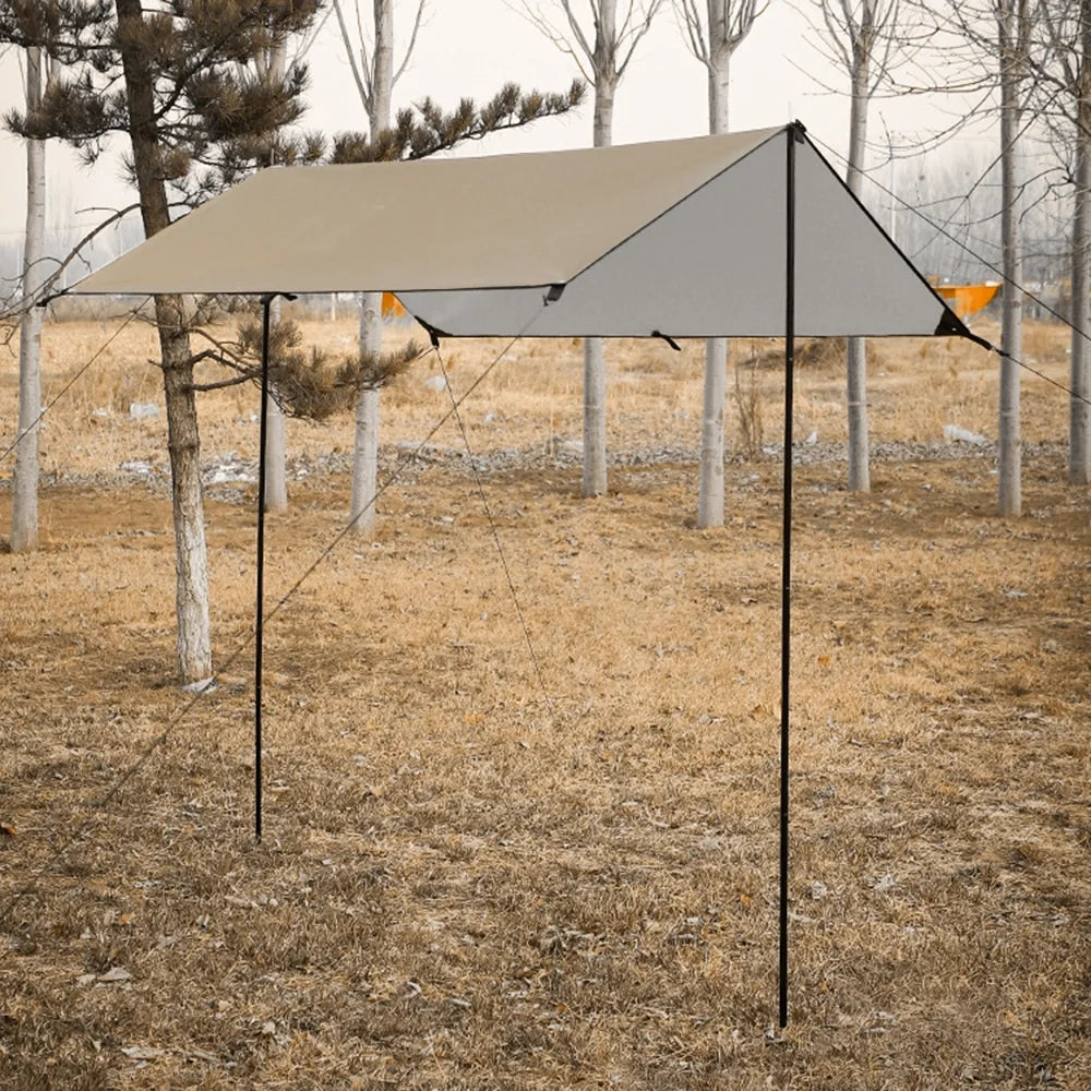 Waterproof Camping Tarp with Poles W256