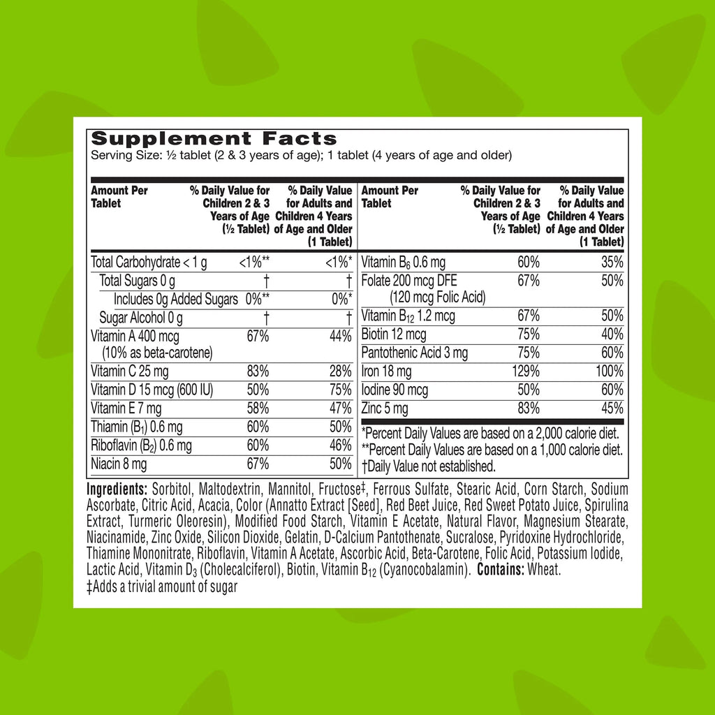 90 Ct Kids Multivitamin with Iron E70411