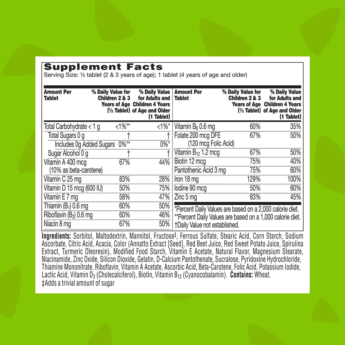 90 Ct Kids Multivitamin with Iron E70411