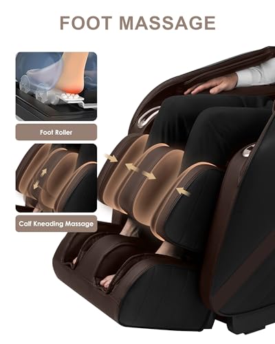 Beige Massage Chair with Heated SL Track L2972