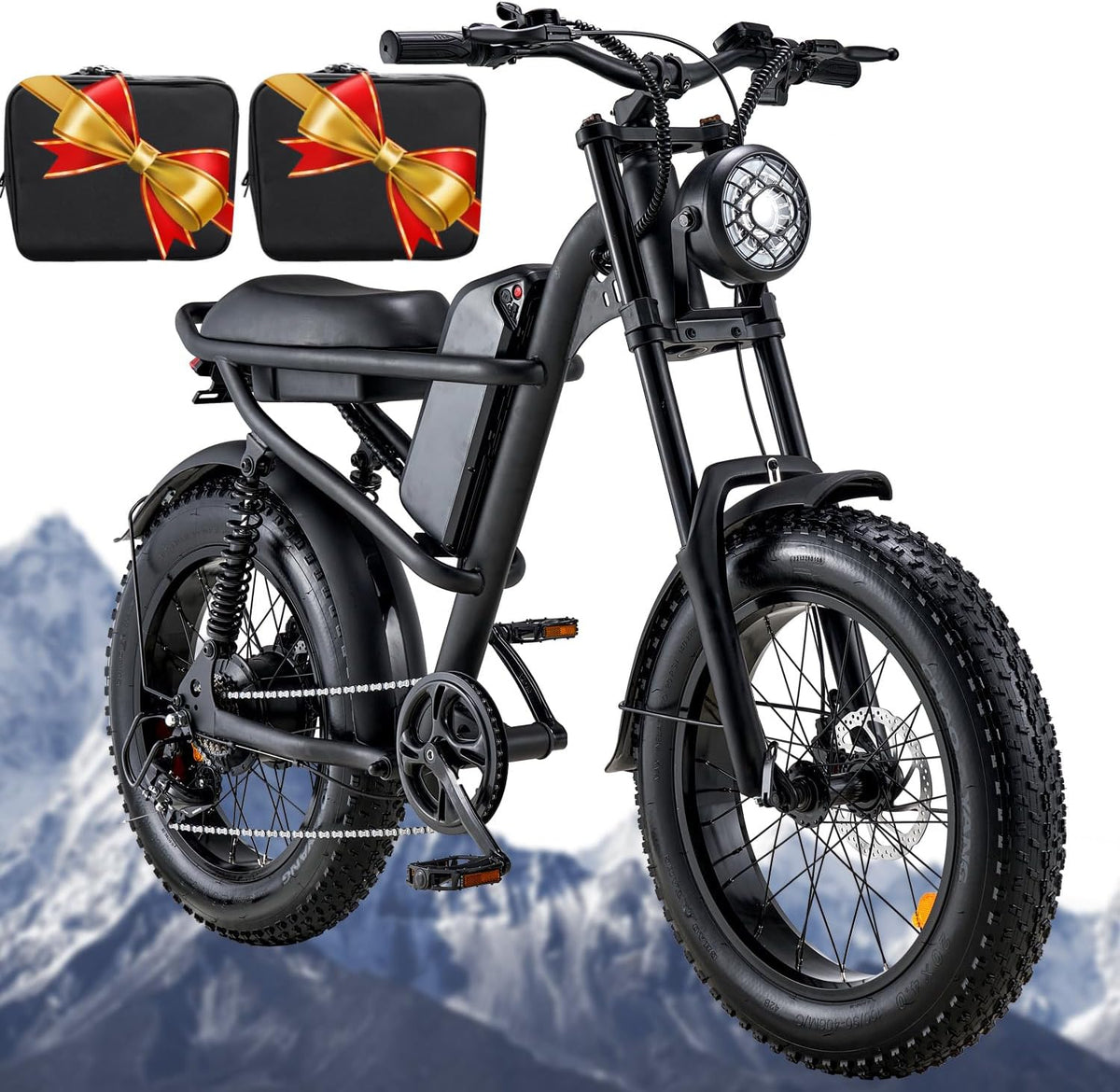 Retro 1500W Electric Bike with 20 Inch Fat Tire T32881