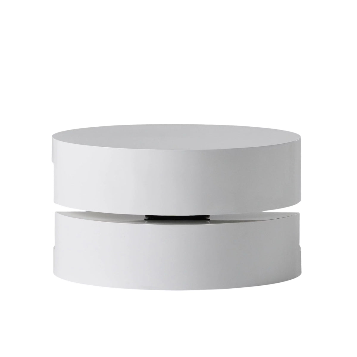 Glossy White Rotatable Coffee Table F7485