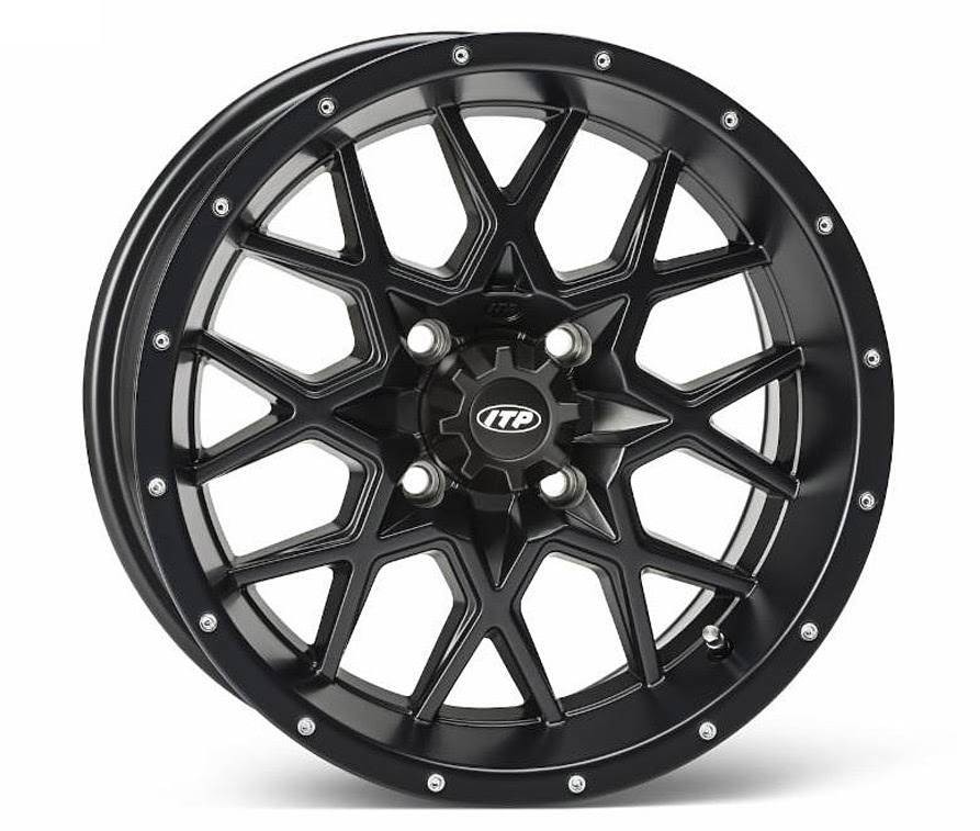 16x7 4/115 Matte Black Wheel C244