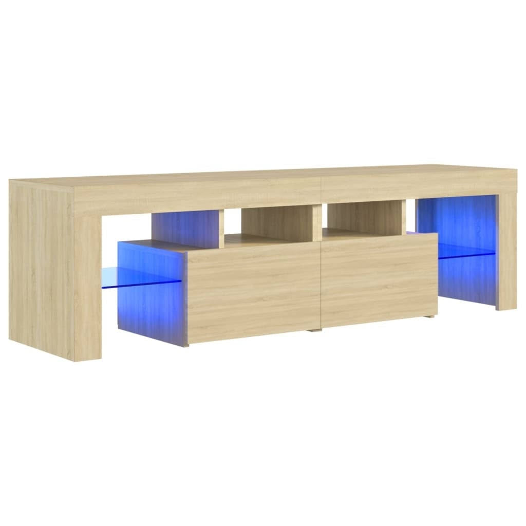 Sonoma Oak TV Cabinet with LED Lights T323074