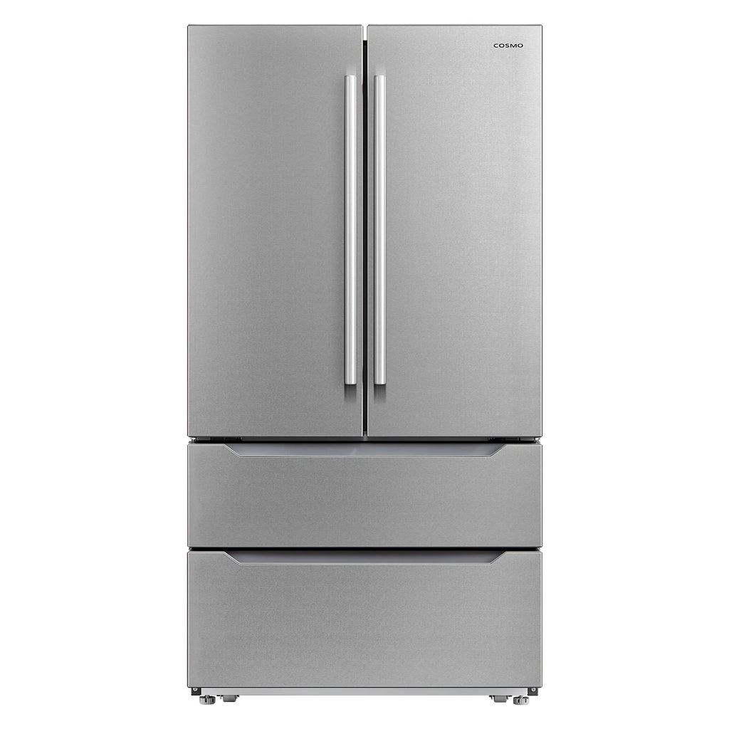 5 Piece Kitchen Appliance Package With 36" Electric Cooktop 30" Single Electric Wall Oven 24.4" Countertop Microwave French Door Refrigerator 24" Built-in Fully Integrated Dishwasher H55973