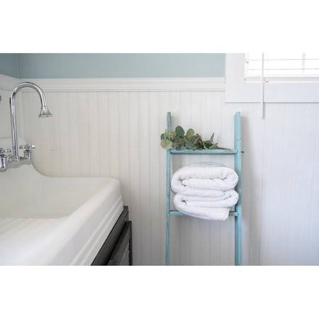 Turquoise 5 Foot Decorative Bookcase Ladder C96534