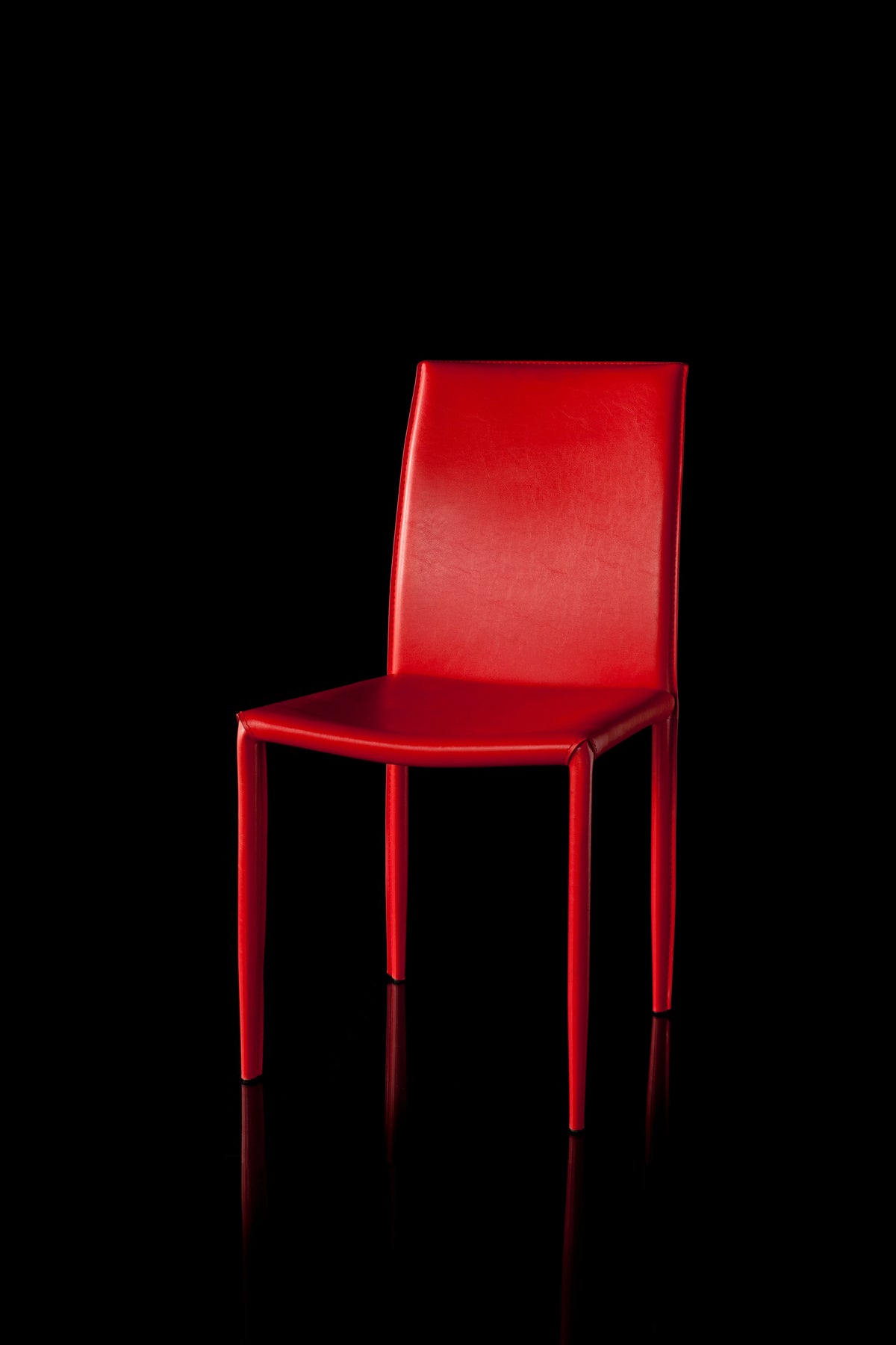 Red Upholstered Dining Chair Set of 2 M2507