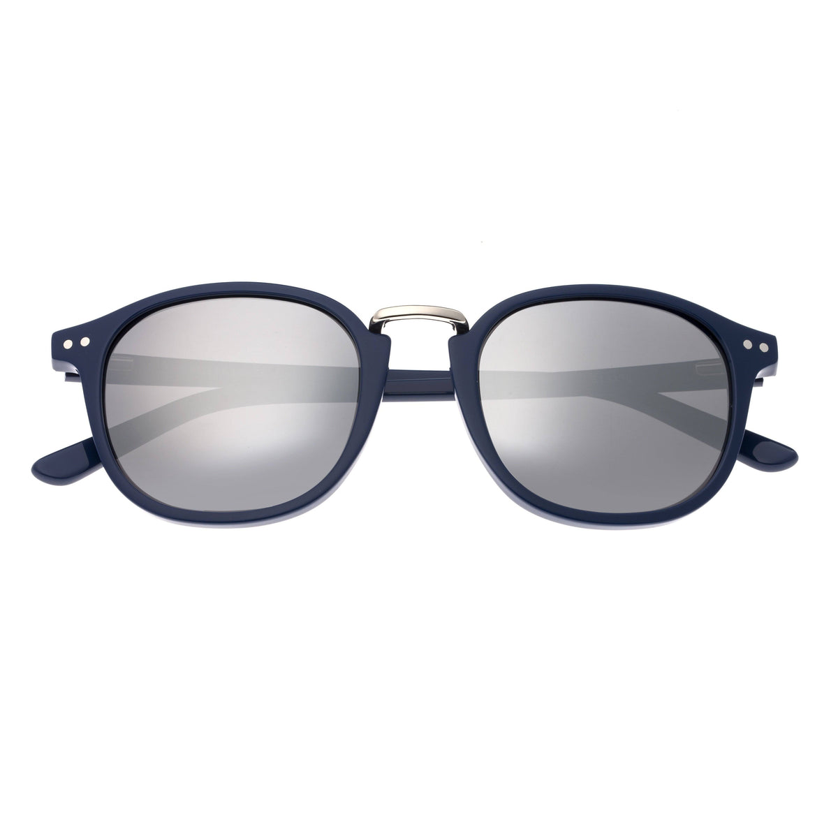 Navy Silver Polarized Sunglasses O915