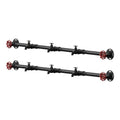 Metal 5-Hook Coat Rack in Sand Black (Set of 2) D83713