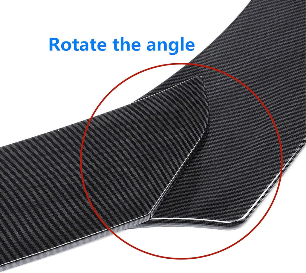 Carbon Fiber Style Car Front Bumper Lip Spoiler S49821