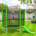 7FT Kids Trampoline with Safety Enclosure Net F762871